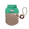 GUCCI MONOGRAM DOG PUFFER VEST WITH LEASH
