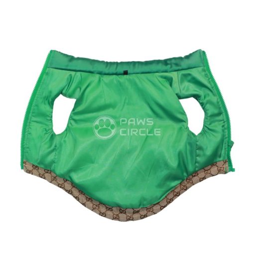 GUCCI MONOGRAM DOG PUFFER VEST WITH LEASH