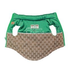 GUCCI MONOGRAM DOG PUFFER VEST WITH LEASH