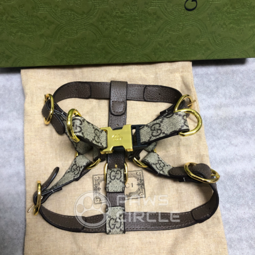 Gucci Monogram Dog Bag, Harness & Leash