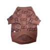 Pupchi Monogram Brown Sweater for dogs - Paws Circle product image