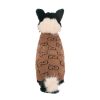 Pupchi Monogram Brown Sweater for dogs - Paws Circle product image