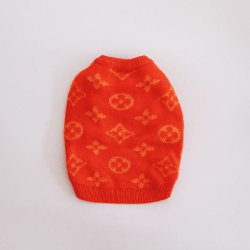 winter pet wear in orange colour