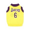 lakers basketball jersey for dogs