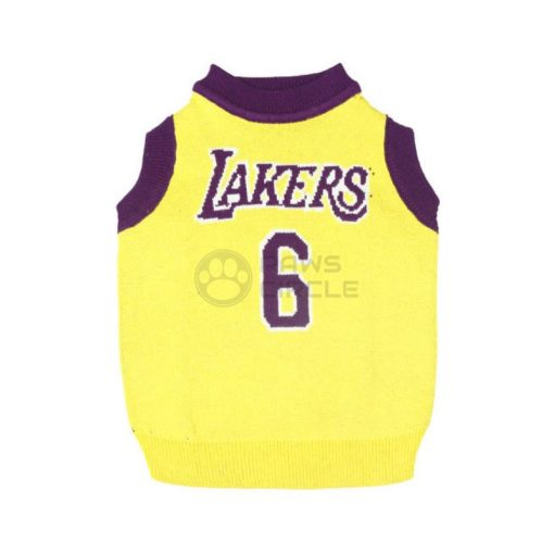 lakers basketball jersey for dogs