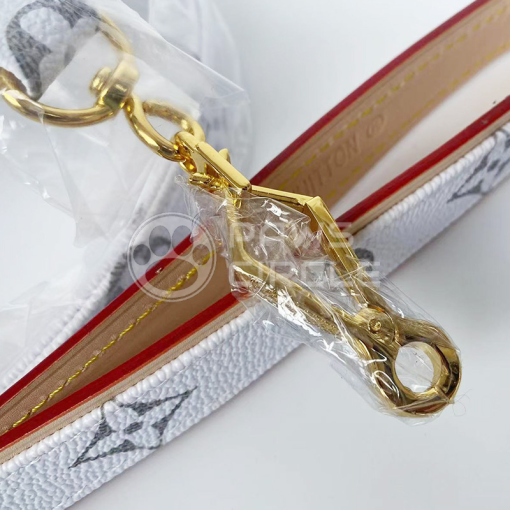 louis vuitton white monogram dog collar