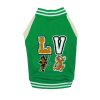 LV VARSITY JACKET FOR DOG IN GREEN