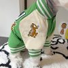 LV VARSITY JACKET FOR DOG IN GREEN