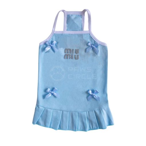 Meow Meow Ribbon Dress for dogs - Paws Circle product image