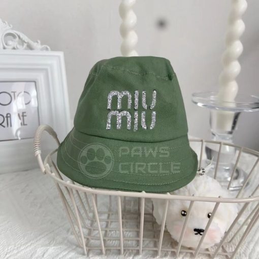 Miu MIu bucket hat for dogs