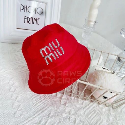 Miu MIu bucket hat for dogs