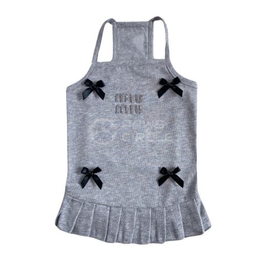 Meow Meow Ribbon Dress for dogs - Paws Circle product image