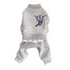 moncler four legged dog sweat suit in gray