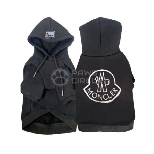 moncler logo hoodie for dogs
