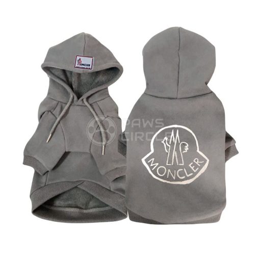 moncler logo hoodie for dogs