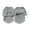 nike dog tee in grey
