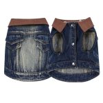 PAWSMOMENT Acid Wash Denim Trucker