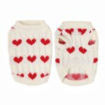PAWSMOMENT Heart Knit Sweater