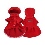 PAWSMOMENT Hooded Peplum Coat