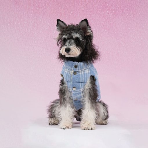 reversible plaid vest for dogs