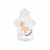 Palm Angel broken bag dog hoodie in white