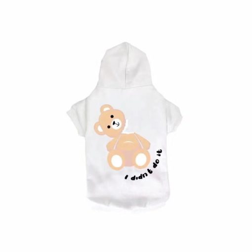 Palm Angel broken bag dog hoodie in white