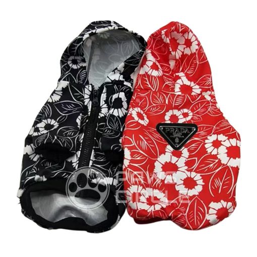 Prado Paw Floral Hoodie for dogs - Paws Circle product image