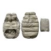 prada light down jacket for dog in grey