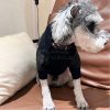 prada military sweater for dog in black