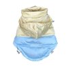 Two Tone jacket with packable hood for dog