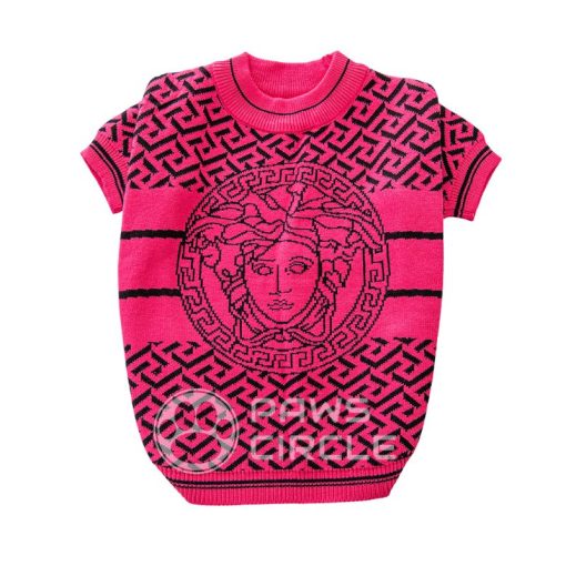 versace medusa pink sweater for dog