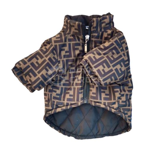 fendi monogram dog coat