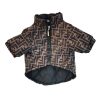 fendi monogram dog coat