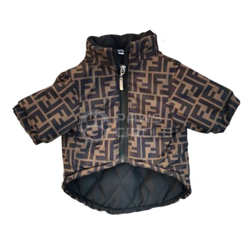fendi monogram dog coat