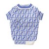 Fendi Monogram Sweater for dog in blue