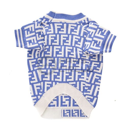 Fendi Monogram Sweater for dog in blue