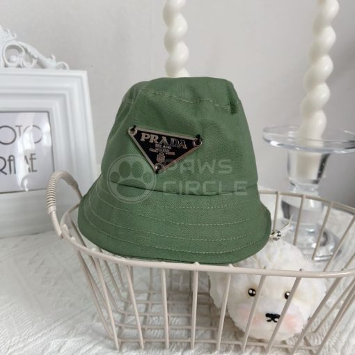 green Prada bucket hat for dogs