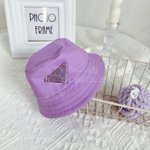 purple Prada bucket hat for dogs