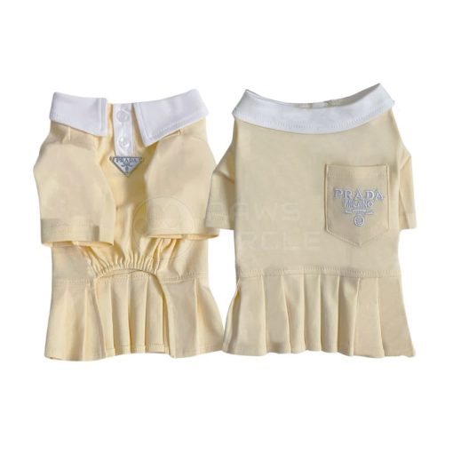 yellow prada polo dress for dog