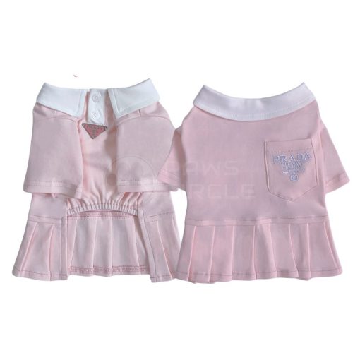 pink prada polo dress for dog