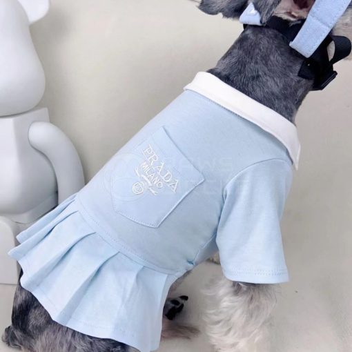 blue prada polo dress for dog