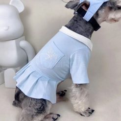 blue prada polo dress for dog
