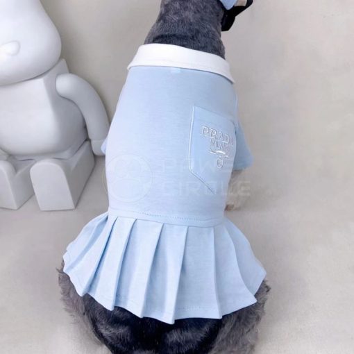 blue prada polo dress for dog