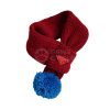 Prada Pom Pom Knit Scarf for dog in red