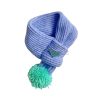 Prada Pom Pom Knit Scarf for dog in blue