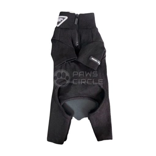 prada half zip four legged dog sweatsuit