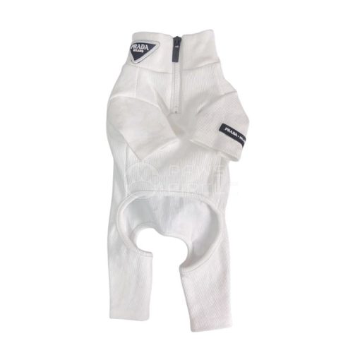 prada half zip four legged dog sweatsuit