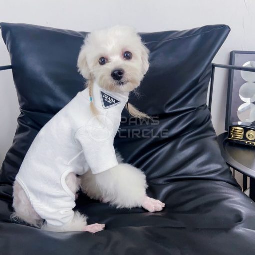 prada half zip four legged dog sweatsuit