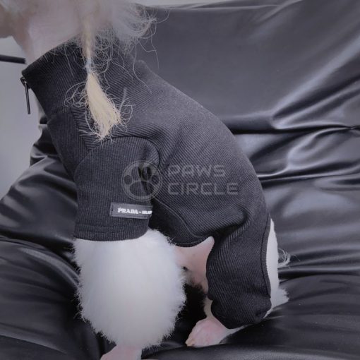 prada half zip four legged dog sweatsuit