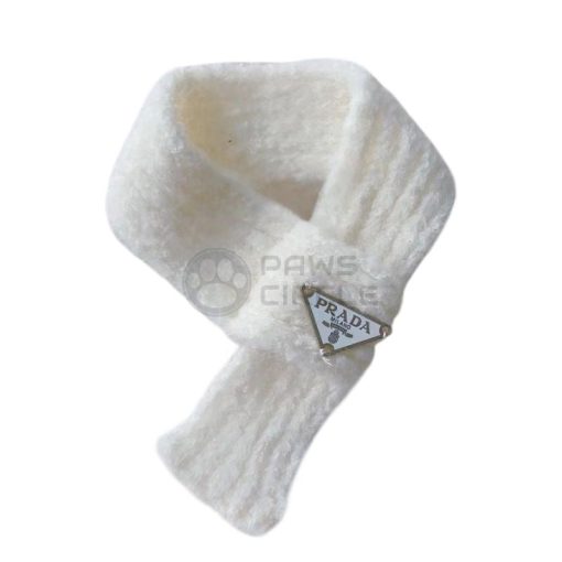 Prada knit scarf for dog